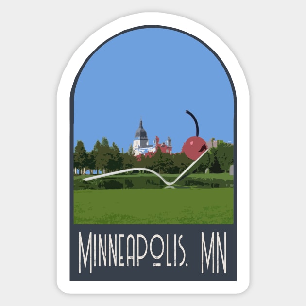 Minneapolis, Minnesota Decal Sticker by zsonn